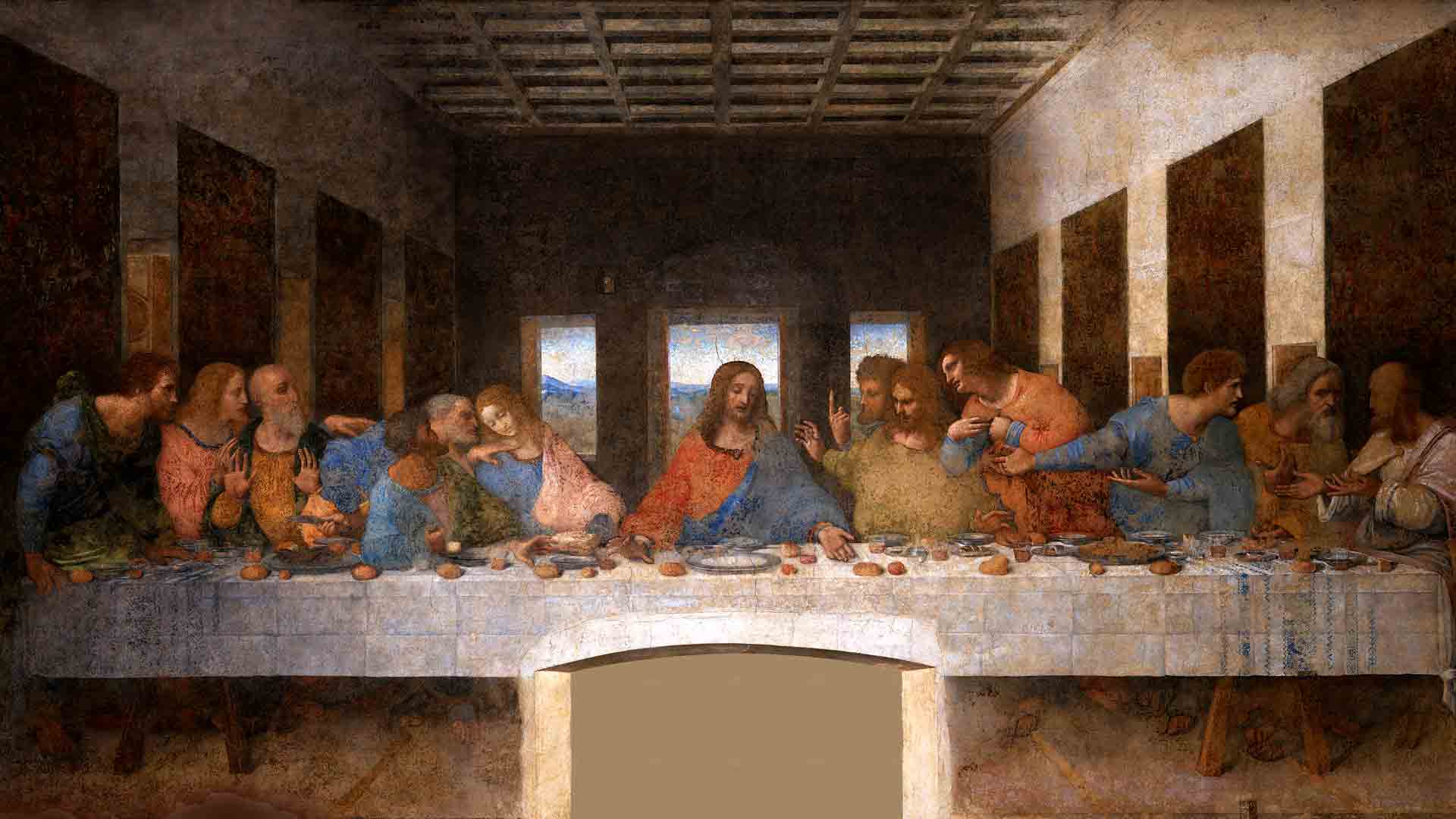 The Last Supper by Leonardo da Vinci at the Santa Maria delle Grazie in Milan, Italy (CC0 1.0)