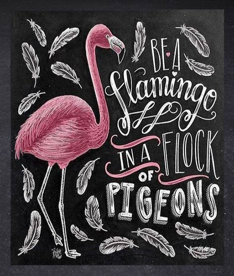Be a flamingo in a sea of pigeons. mydiamondpaintings https://mydiamondpaintings.com/collections/all-diamond-paintings/products/be-a-flamingo-diamond-painting-kit