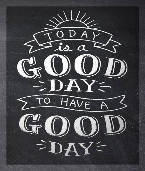 Today is a day to have a good day. Etsy https://www.etsy.com/listing/232485663/today-is-a-good-day-black-cotton-kitchen